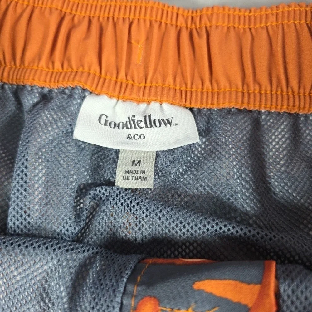 Men's 9'' Inseam Board‎ Swim Trunks Shorts- Goodfellow & Co Orange Island M